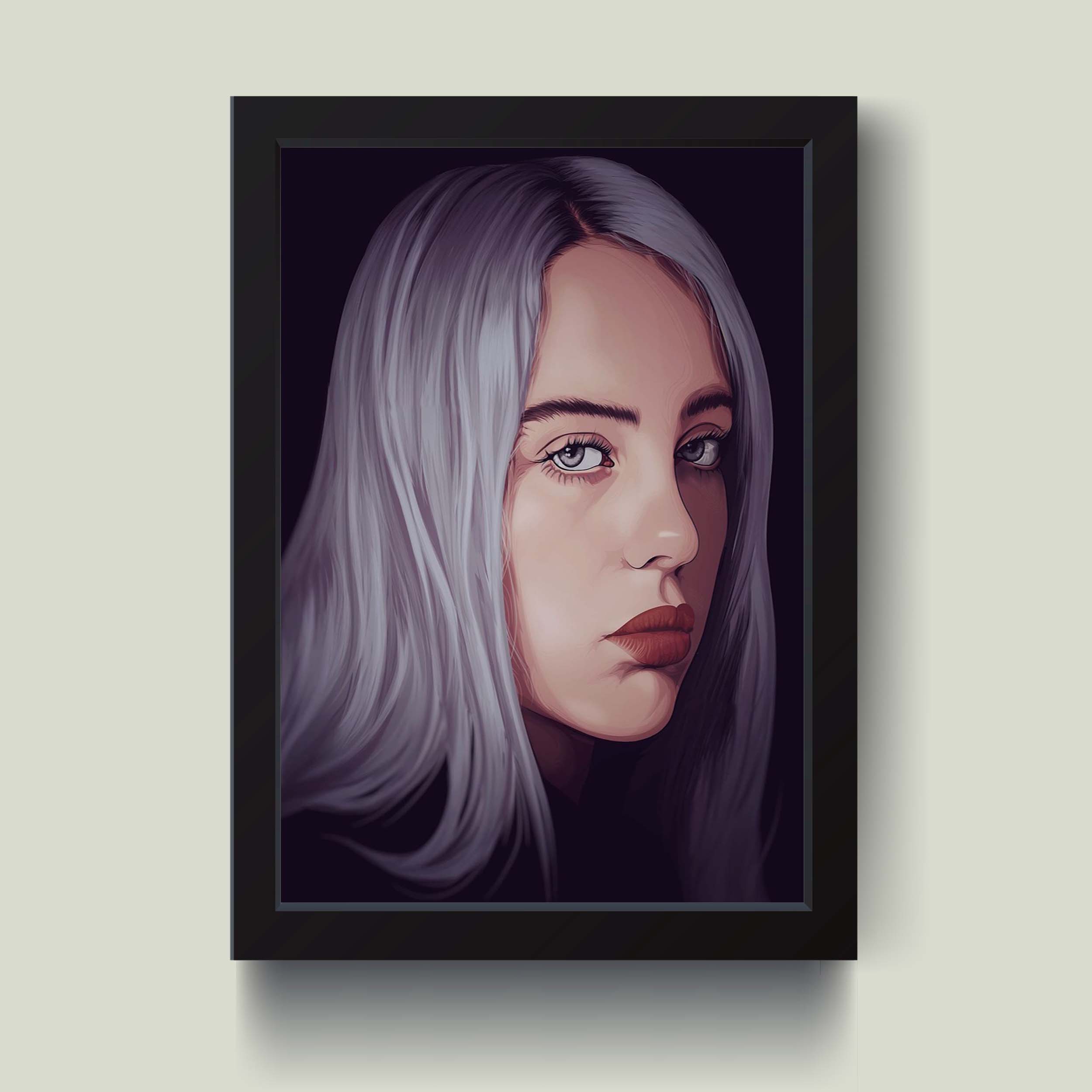 تابلو مدل بیلی آیلیش Billie Eilish کد m2426-b