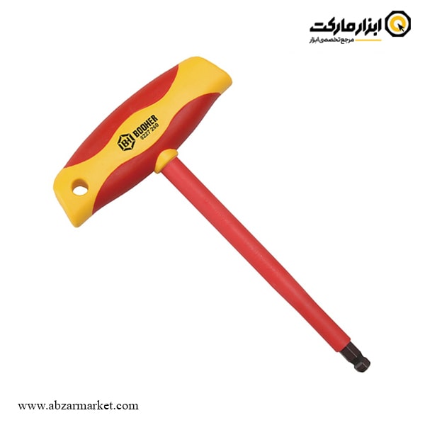 آچار آلن سر گرد دسته T بلند عایق برق فشار قوی بوهر مدل 02272