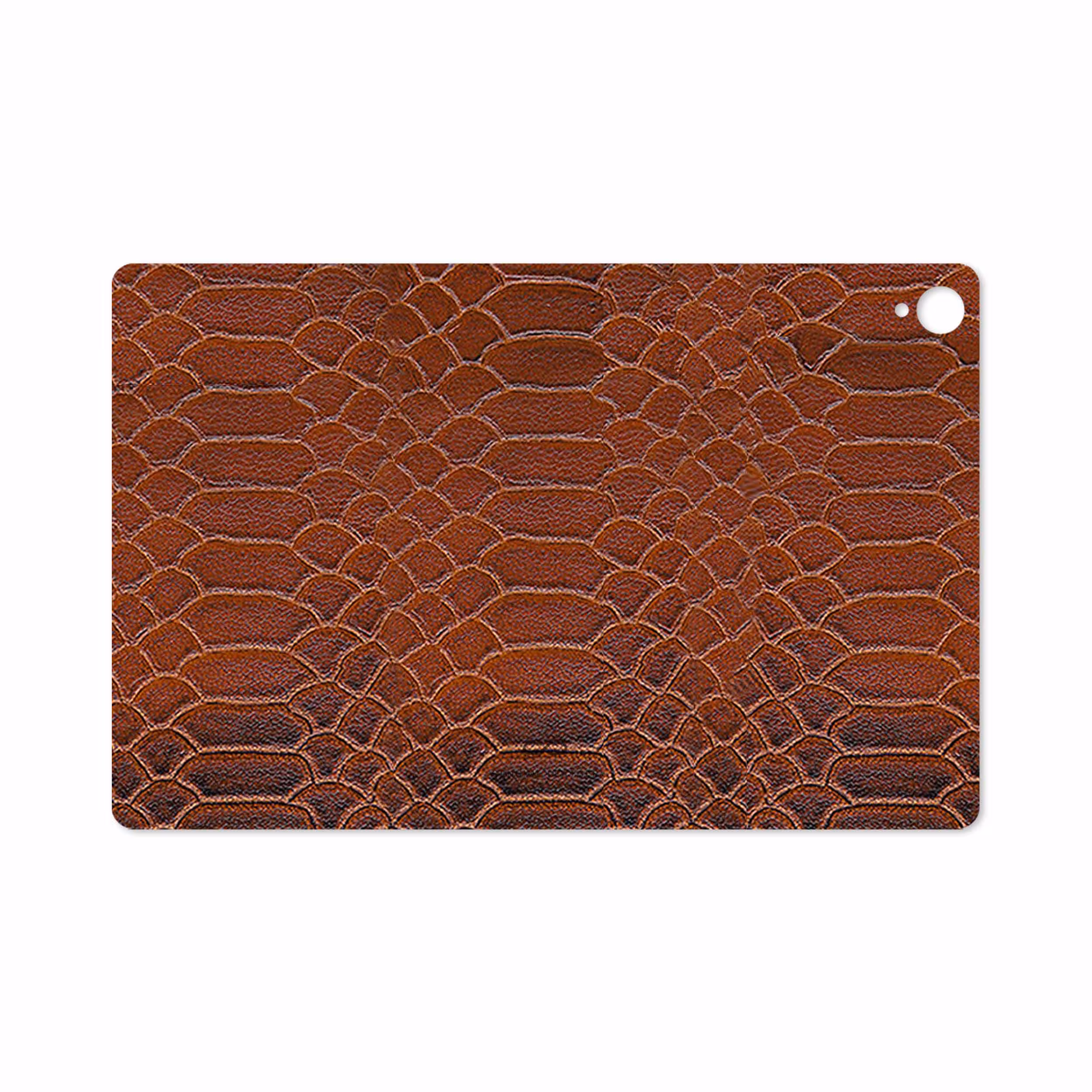 برچسب پوششی ماهوت مدل Brown-Snake-Leather مناسب برای تبلت هوآوی Mediapad M6 10.8 2019