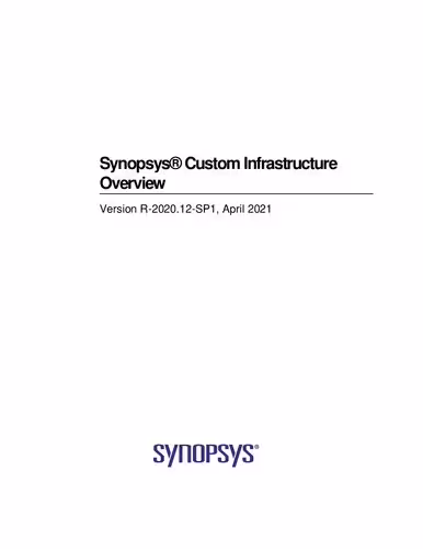خرید و دانلود نسخه کامل کتاب Synopsys® Custom Infrastructure Overview