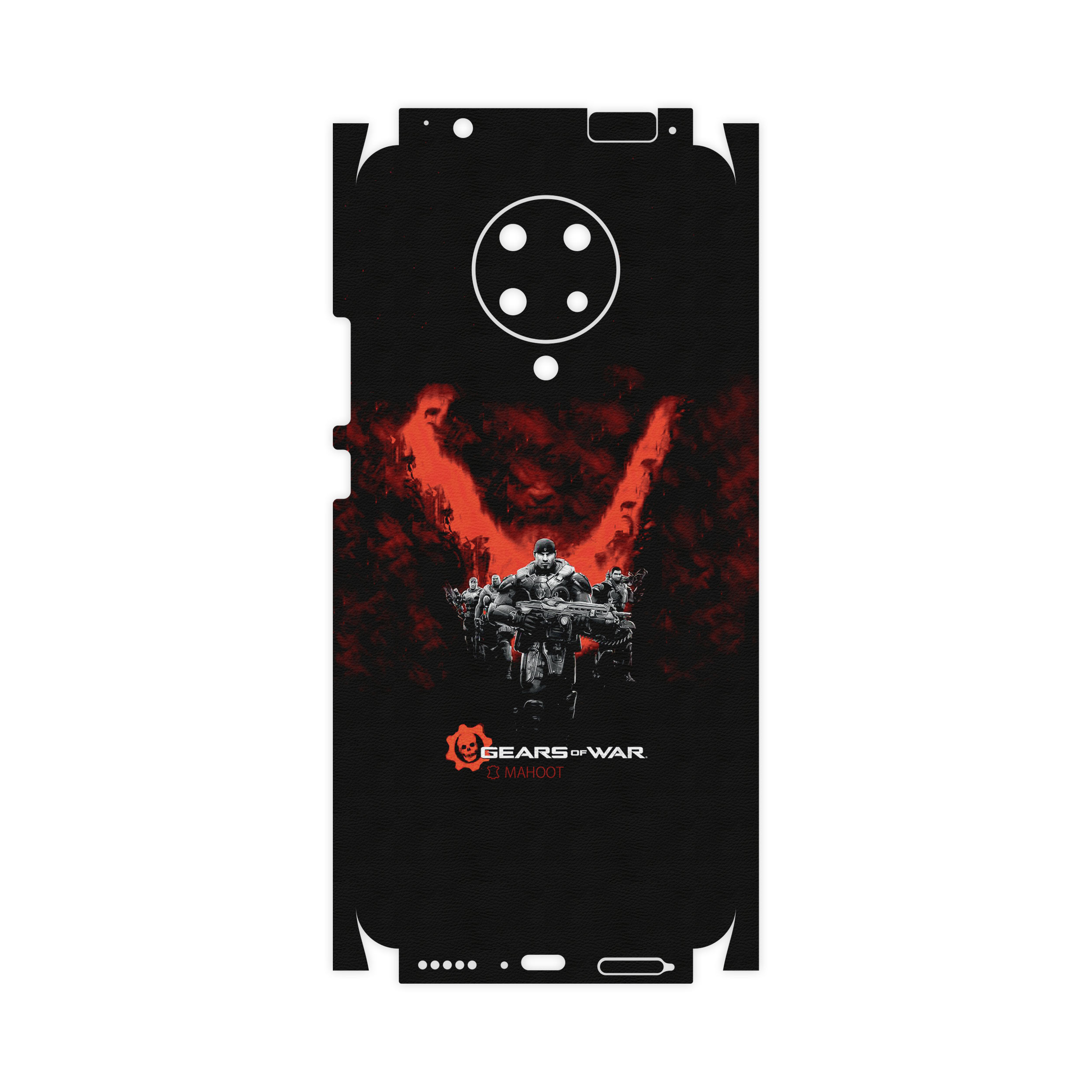 برچسب پوششی ماهوت مدل GEARS-OF-WAR-Game-FullSkin  مناسب برای گوشی موبایل شیائومی Pocophone F2 Pro