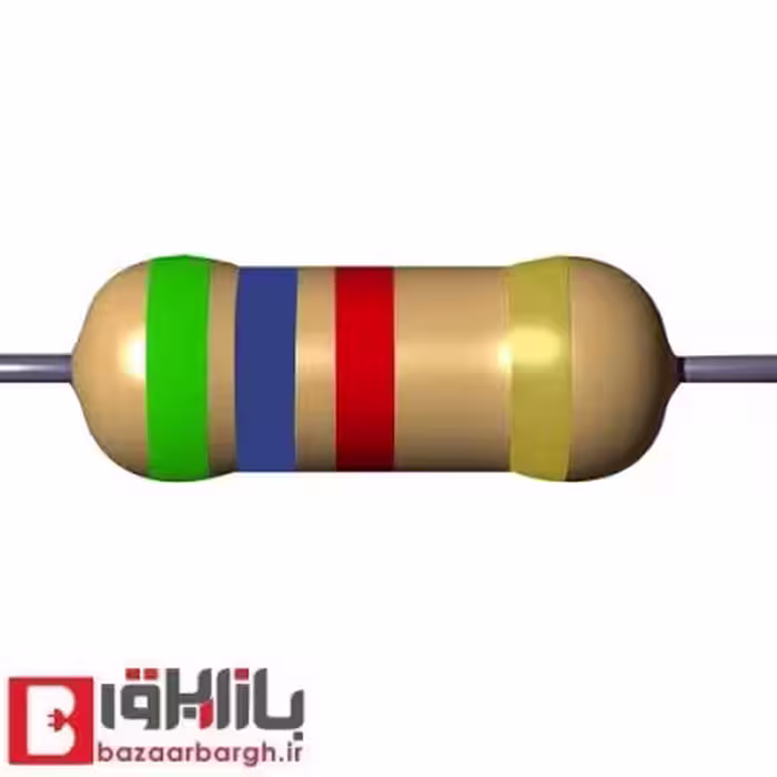 مقاومت 5.6 کیلو اهم 1/2 وات 5 درصد