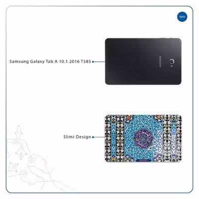 برچسب پوششی ماهوت مدل Iran-Tile7 مناسب برای تبلت سامسونگ Galaxy Tab A 10.1 2016 T585