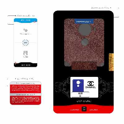 برچسب پوششی ماهوت مدل NL-CHNL مناسب برای گوشی موبایل جی ال ایکس M1