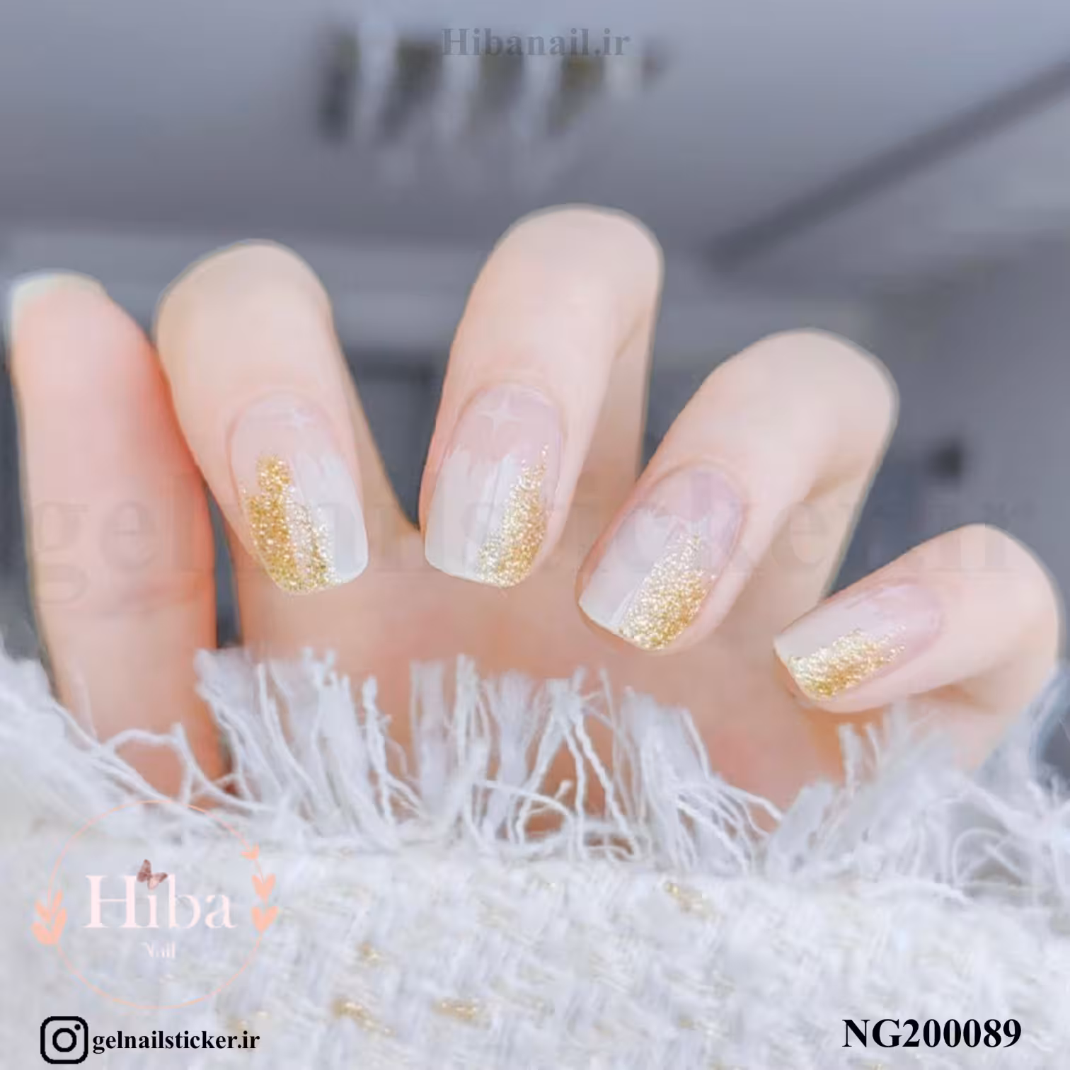 استیکر ژله ای کاشت ناخن (نیل رپ)_کد NG200089