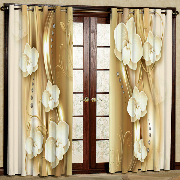 پرده مدل هازان پانچی کد 152 سایز 280x140 سانتی متر