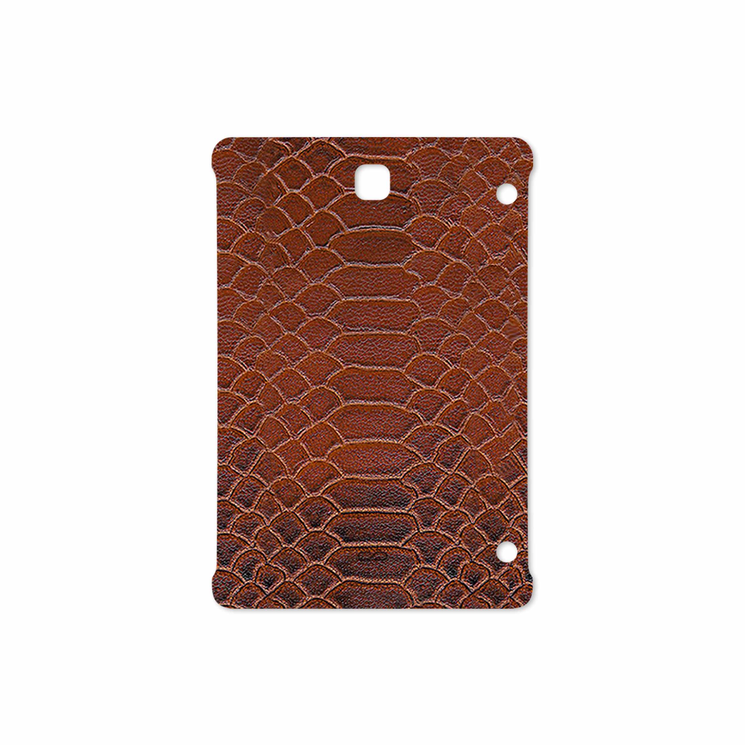برچسب پوششی ماهوت مدل Brown-Snake-Leather مناسب برای تبلت سامسونگ Galaxy Tab S2 8.0 2015 T710