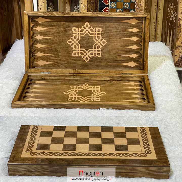 اطلاعات ، قیمت و خرید تخته نرد چوب نراد لیزری طرح 8 کد TNS591