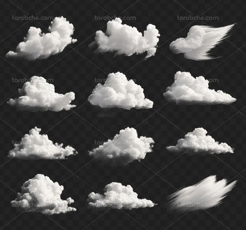 عکس PNG ابر های سفید | گرافیک با طعم تربچه