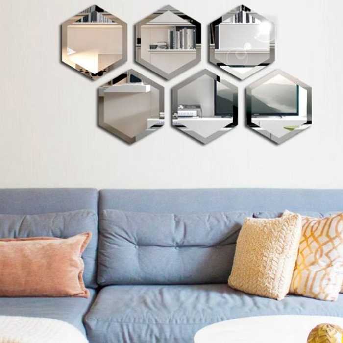 آینه مدل شش ضلعی