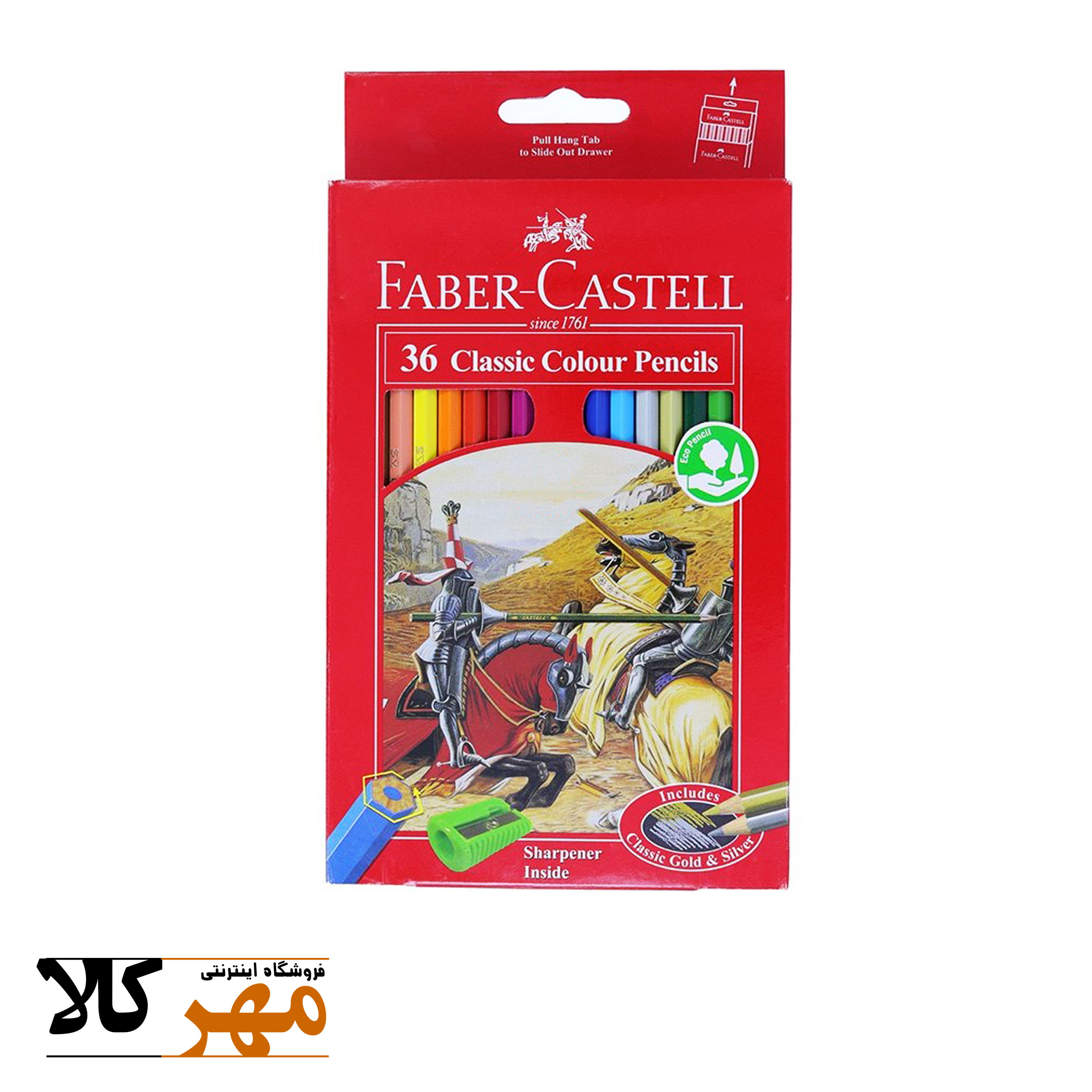 مداد رنگی 36رنگ فابرکاستل