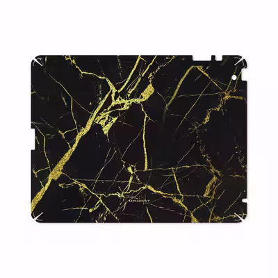 برچسب پوششی ماهوت مدل Graphite-Gold-Marble مناسب برای تبلت اپل iPad 2 2011 A1397