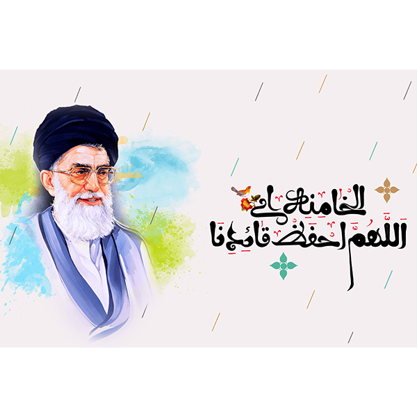 تابلو شاسی رومیزی طرح رهبر سید علی خامنه ای مدل AG-277