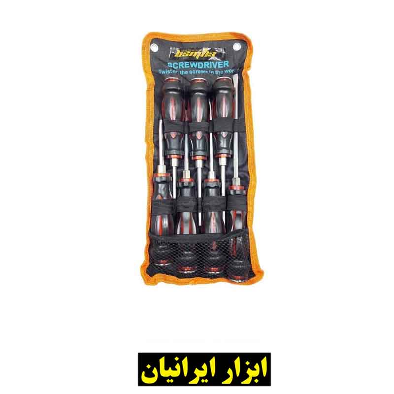 پیچ گوشتی ضربه خور 7 عددی بی اس ام ان اس