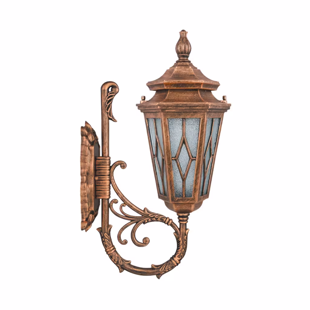 چراغ دیواری پارکی تکشیدفام مدل معبد ویسپر کد 7403-16