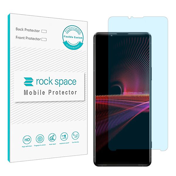 گلس سونی Xperia 1 III (اکسپریا وان مارک 3 سونی) مدل نانو هیدروژل آنتی بلو برند راک اسپیس کد S