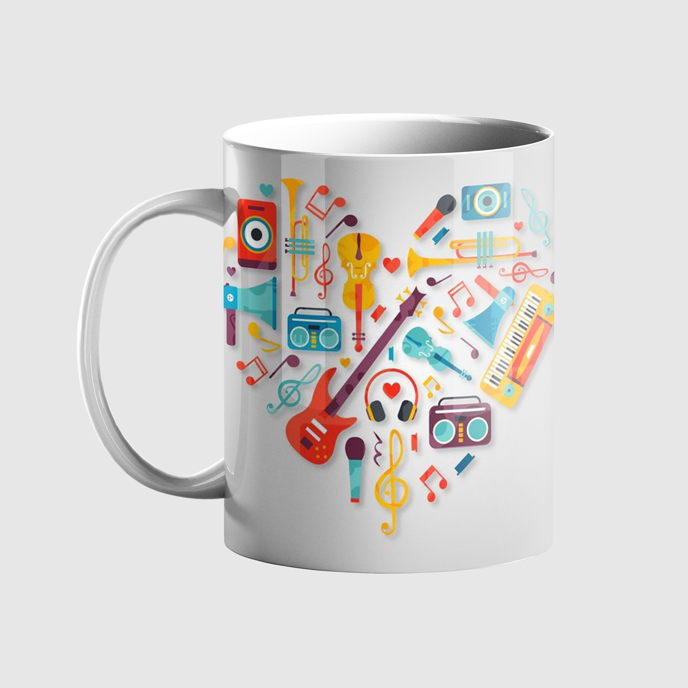 ماگ طرح عشق موسیقی کد 194