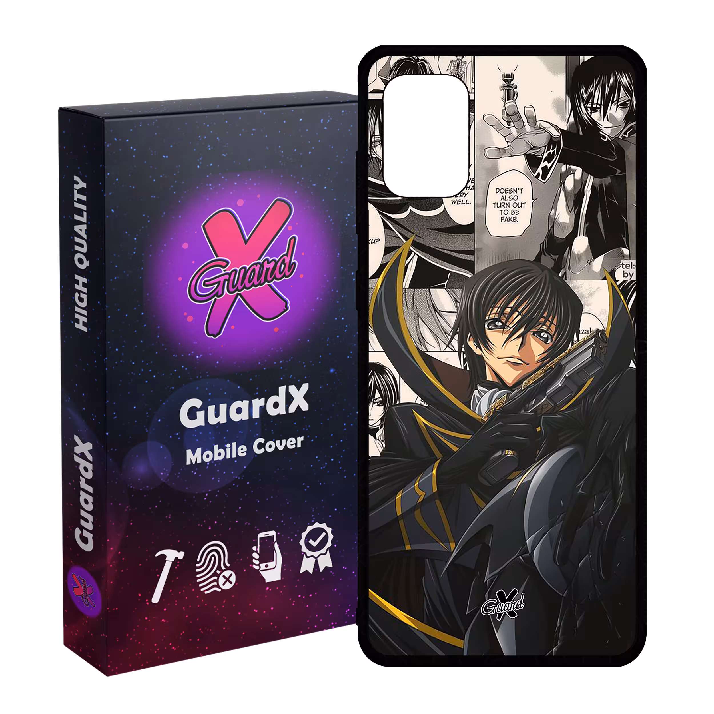 کاور گارد ایکس طرح لولوش انیمه مدل Glass10544 مناسب برای گوشی موبایل سامسونگ Galaxy A71 4G
