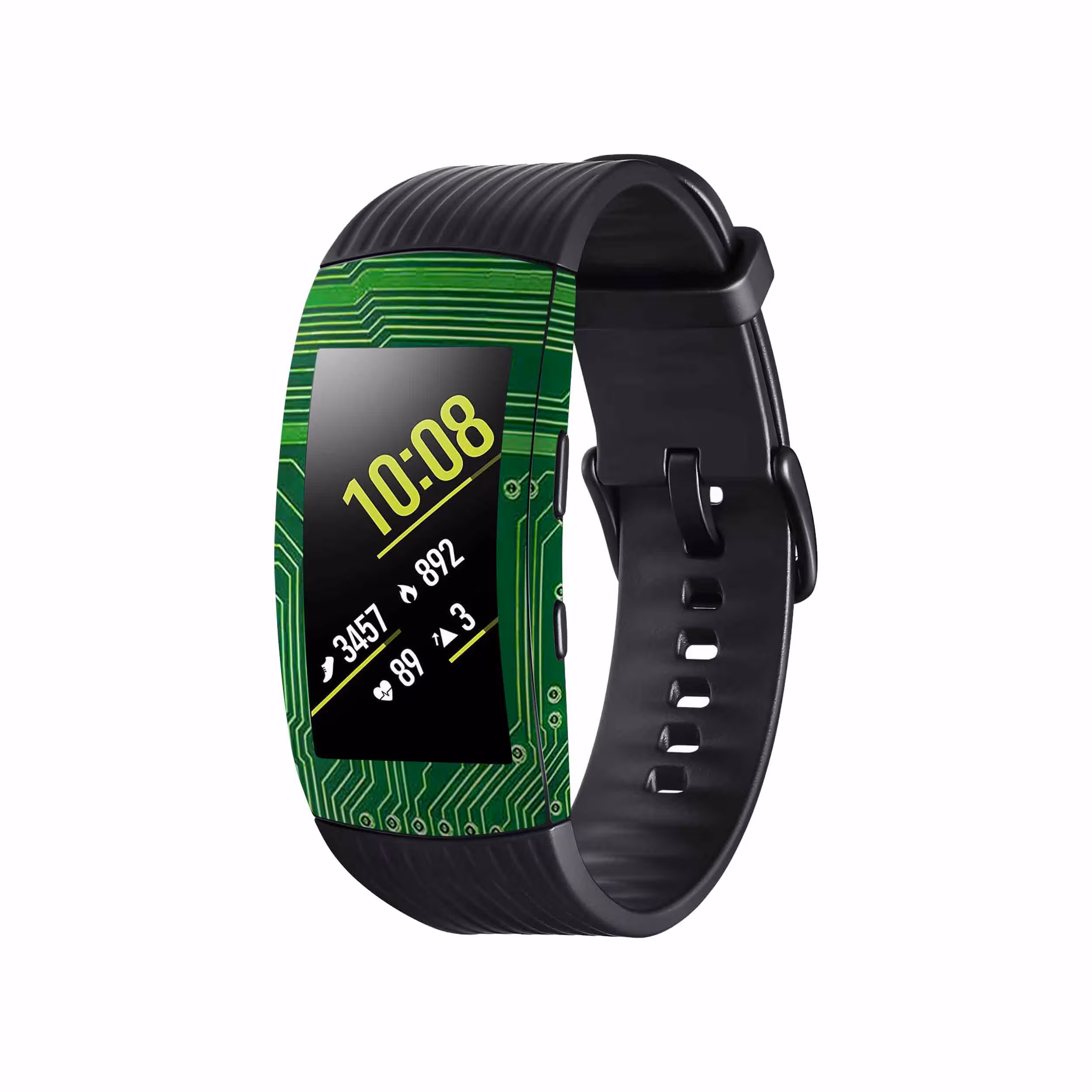 برچسب ماهوت طرح Green-Printed-Circuit-Board مناسب برای ساعت هوشمند سامسونگ Galaxy Gear Fit 2 Pro