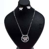 نیمست شنی پروانه و دایره نقره ای 71961