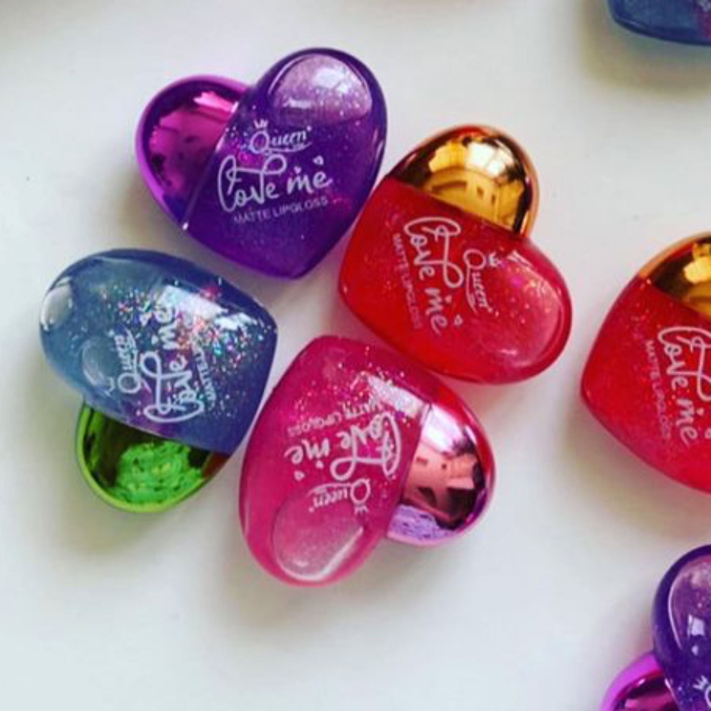 تینت لب حرارتی شاین دار قلبی