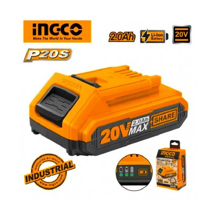 باتری شارژی 20 ولت 2 آمپر اینکو مدل FBLI20011-20v-2.0Ah
