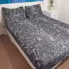 سرویس ملحفه مدل کشدوز niki05.25 طرح برفک کد 160  دو نفره سه تکه