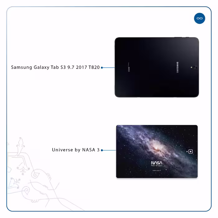 برچسب پوششی ماهوت مدل Universe-by-NASA-3 مناسب برای تبلت سامسونگ Galaxy Tab S3 9.7 2017 T820