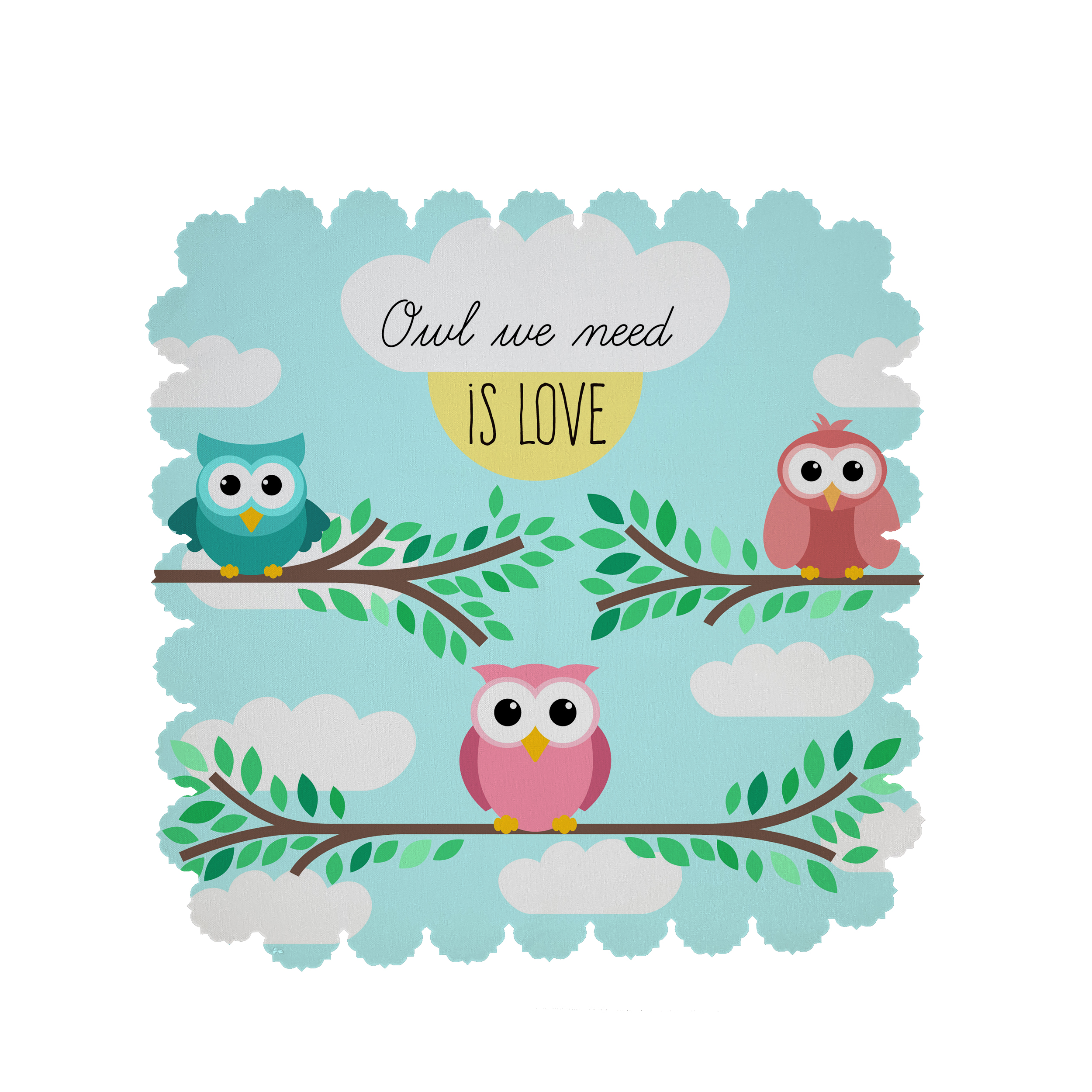  رومیزی طرح جغد کد 8403B