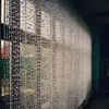پرده آویز آریا کریستال مدل کوتاه و بلند سایز 150x150 سانتی متر
