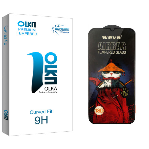 محافظ صفحه نمایش شیشه ای کولینگ مدل Olka GlassAirbag مناسب برای گوشی موبایل سامسونگ Galaxy A022 | کالا برتری