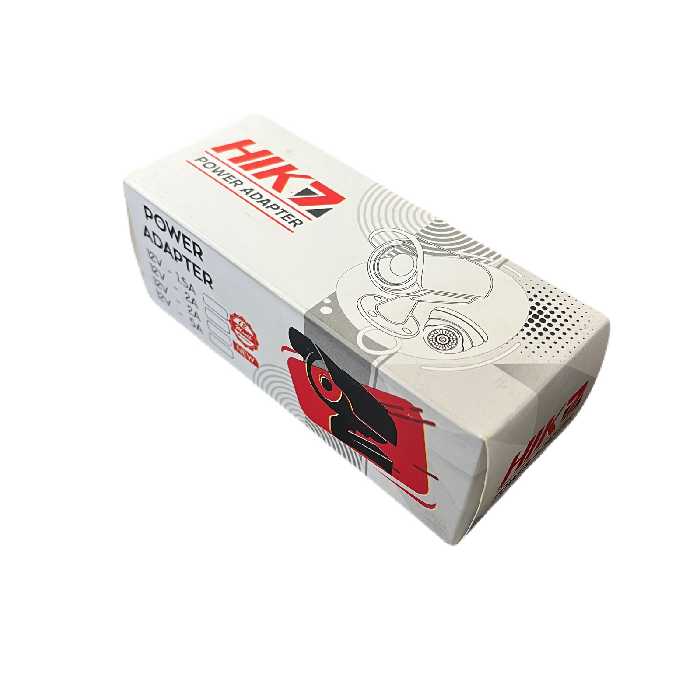 آداپتور برق 12 ولت 2 آمپر مدل Hik7 بسته 6 عددی