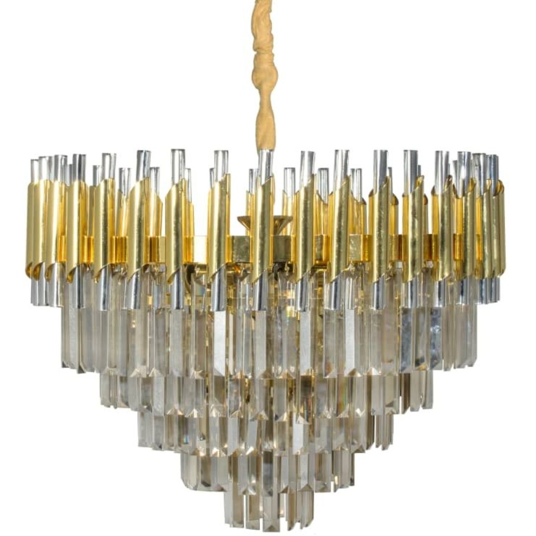 لوستر کریستالی لوله ای30 (ارسال با باربری و پس کرایه)