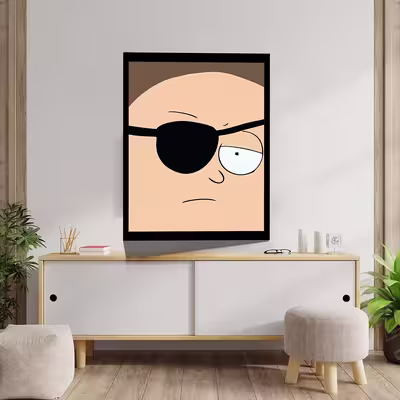 تابلو مدل Rick &amp; Morty کد F-1033