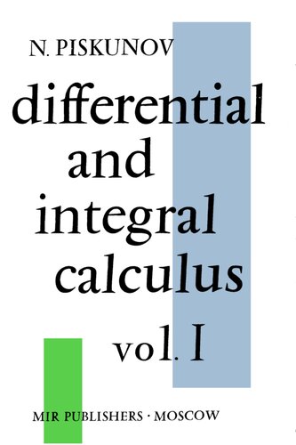 خرید و دانلود نسخه کامل کتاب Differential and Integral Calculus Vol. I
