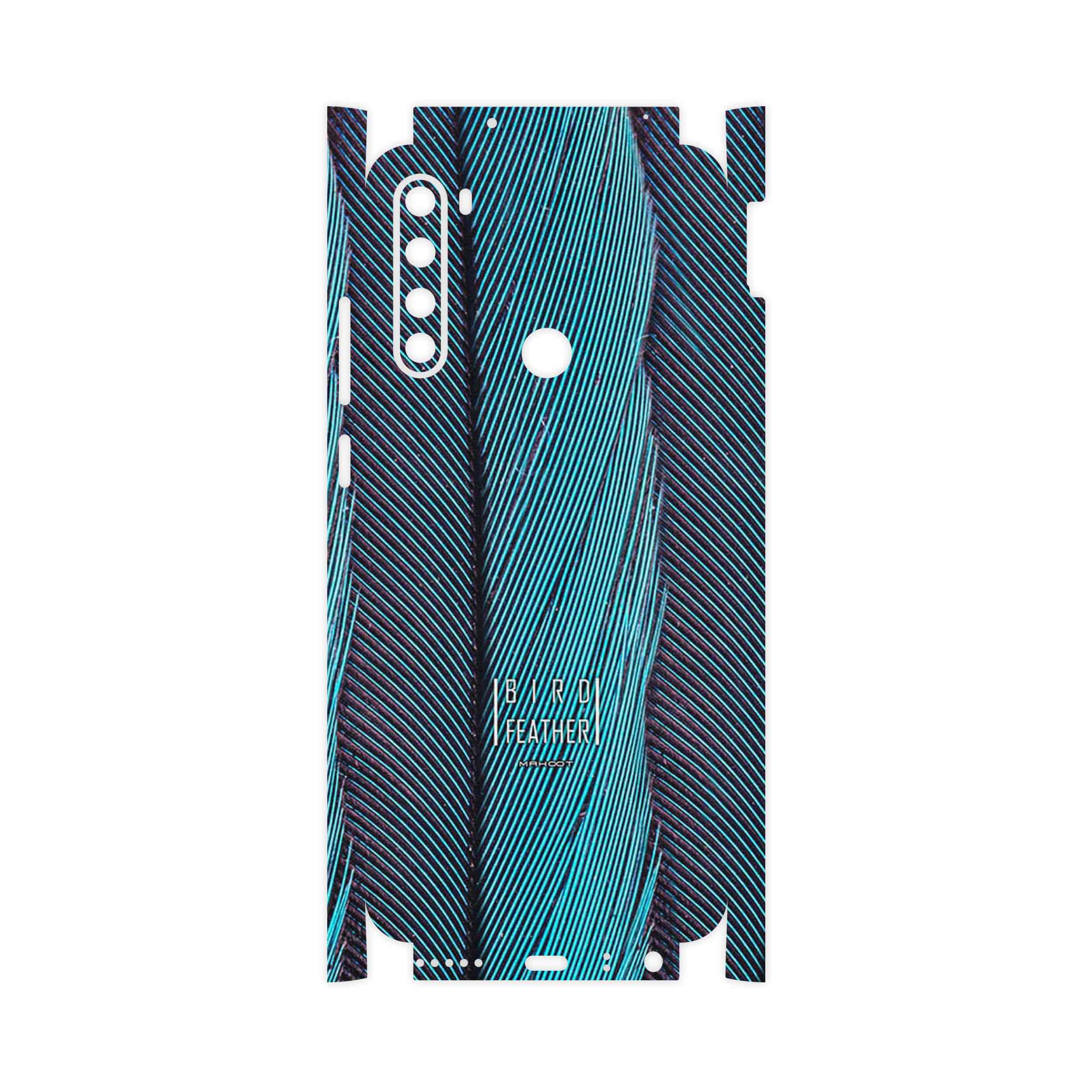 برچسب پوششی ماهوت مدل Turquoise feathers-FullSkin مناسب برای گوشی موبایل شیائومی Redmi Note 8T