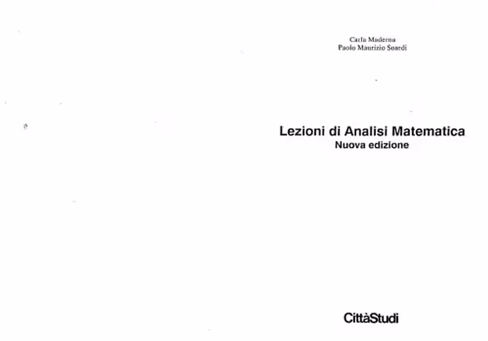 خرید و دانلود نسخه کامل کتاب Lezioni di analisi matematica
