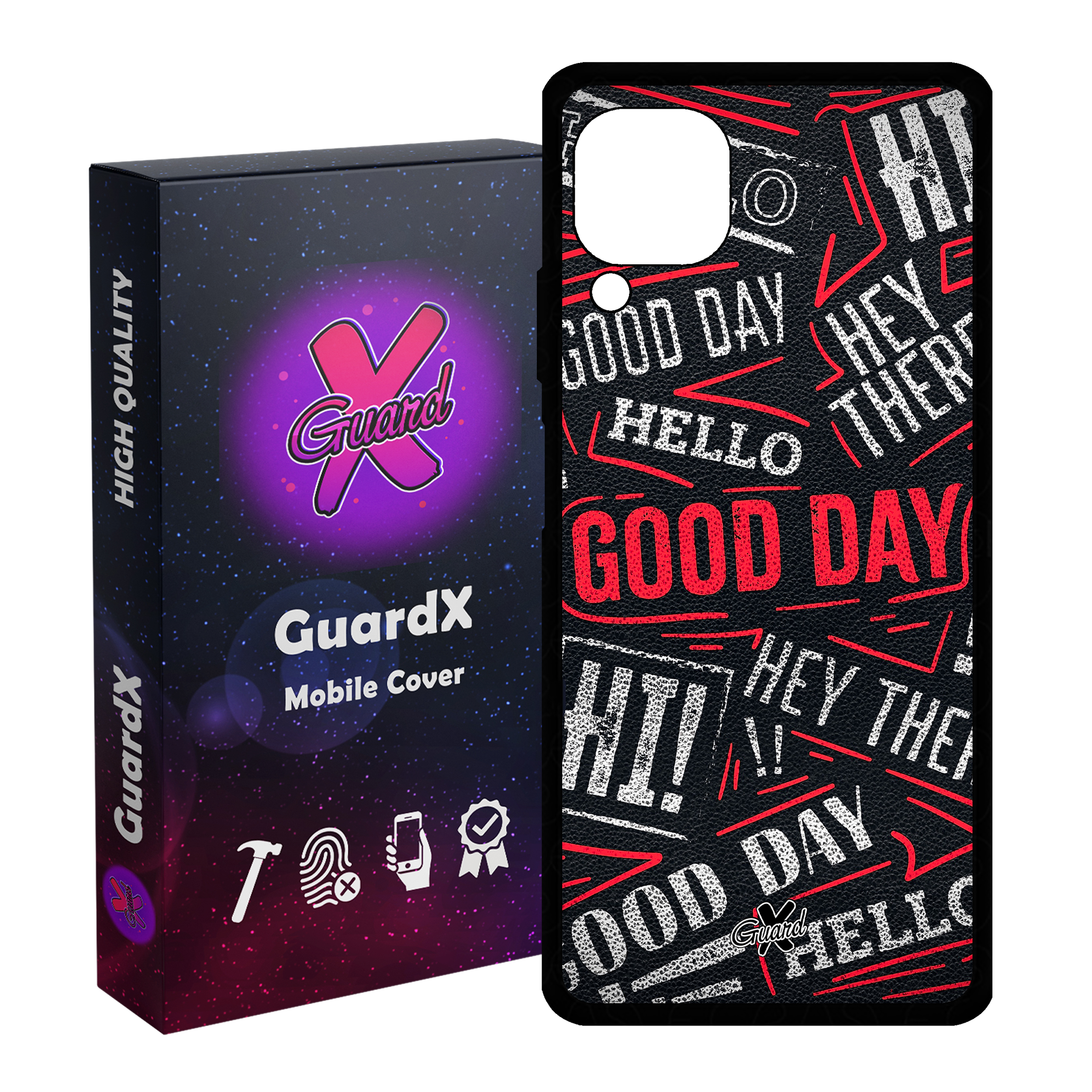 کاور گارد ایکس طرح Text مدل Glass10279 مناسب برای گوشی موبایل هوآوی Nova 7i / Nova 6 SE / P40 Lite