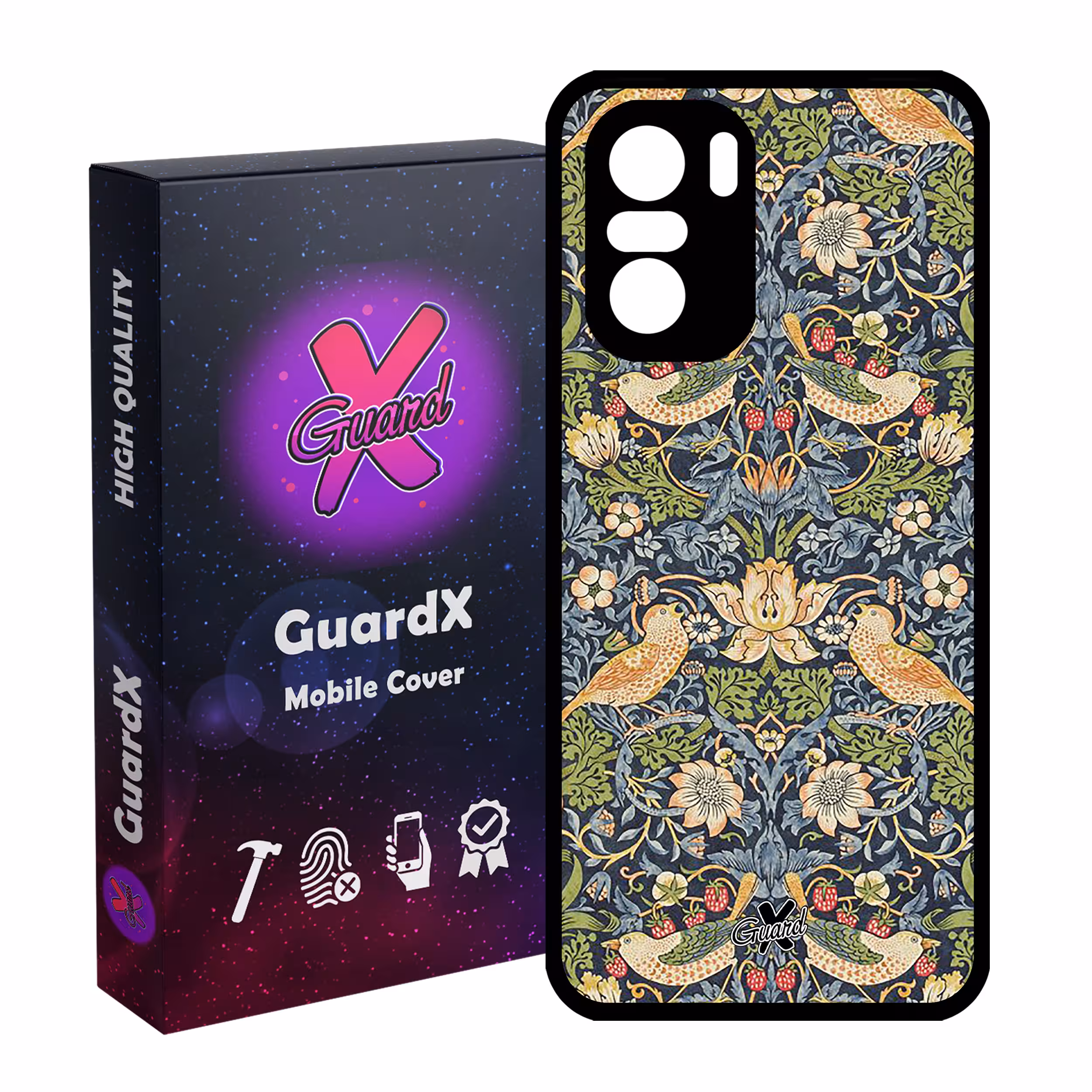 کاور گارد ایکس طرح سنتی مدل Glass10258 مناسب برای گوشی موبایل شیائومی Poco F3/MI 11X/MI 11X Pro/Redmi K40/K40 Pro