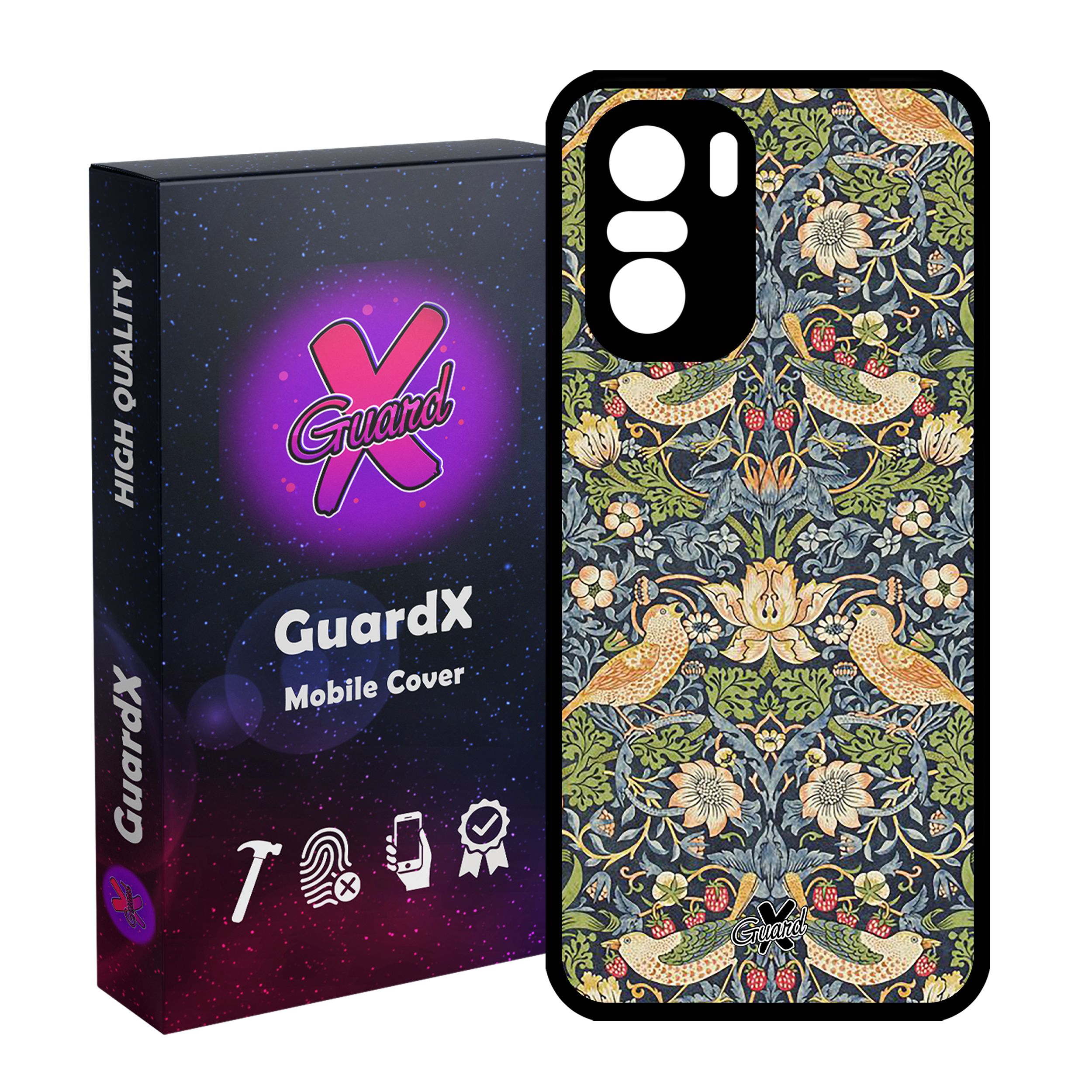 کاور گارد ایکس طرح سنتی مدل Glass10258 مناسب برای گوشی موبایل شیائومی Poco F3/MI 11X/MI 11X Pro/Redmi K40/K40 Pro