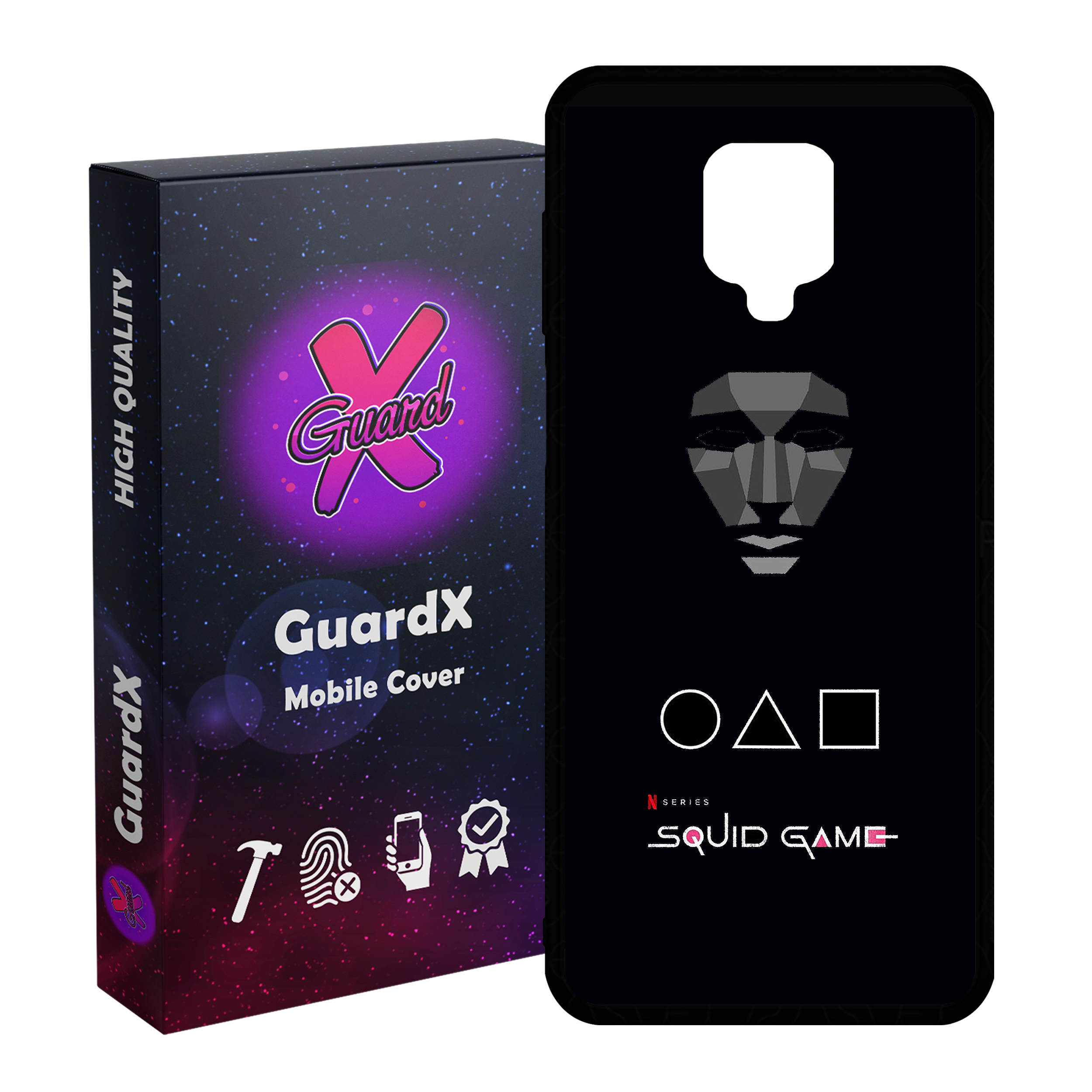 کاور گارد ایکس طرح بازی مرکب مدل Glass10408 مناسب برای گوشی موبایل شیائومی Redmi Note 9S / Note 9 Pro / Note 9 Pro Max