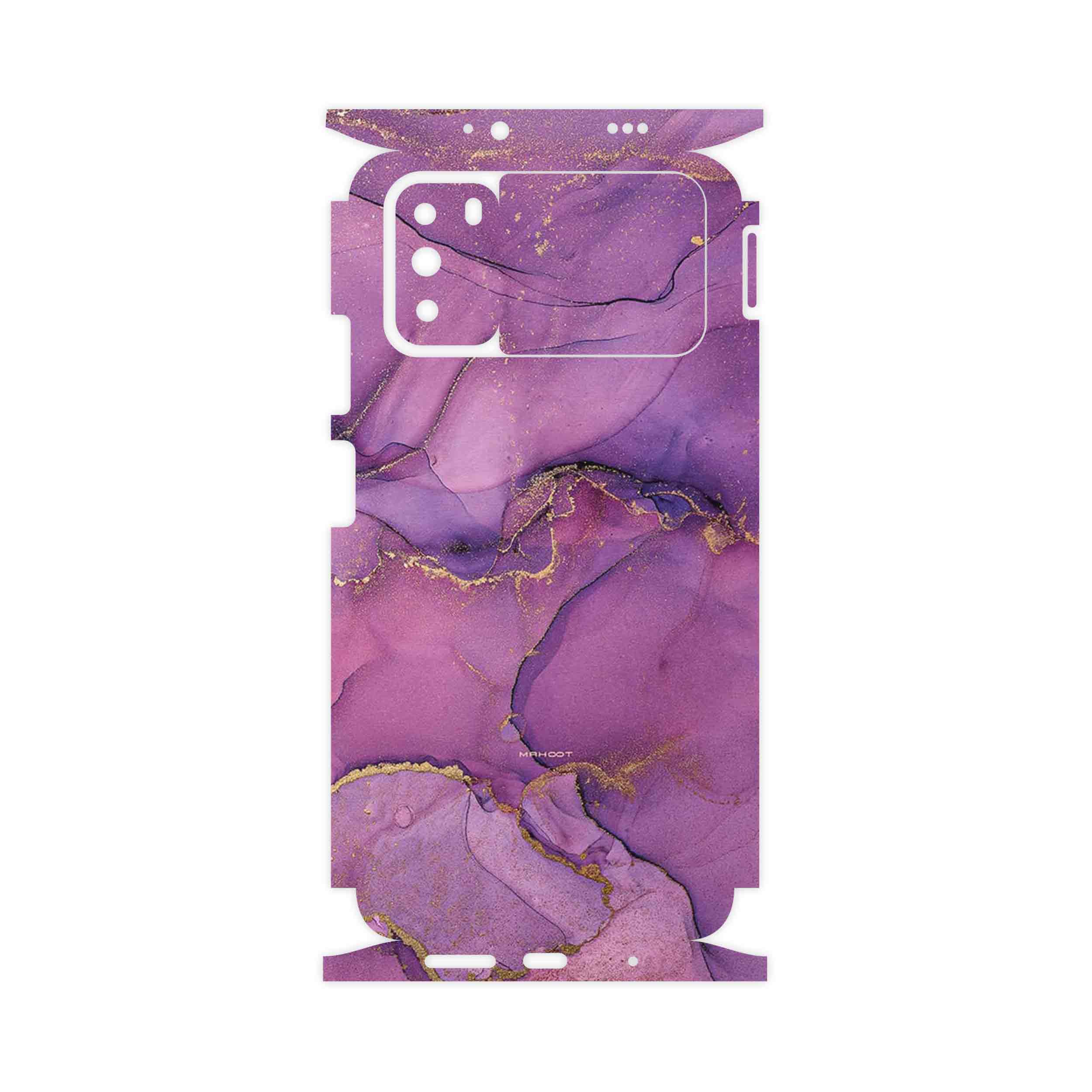 برچسب پوششی ماهوت مدل Purple Marble-FullSkin مناسب برای گوشی موبایل شیائومی Poco M3