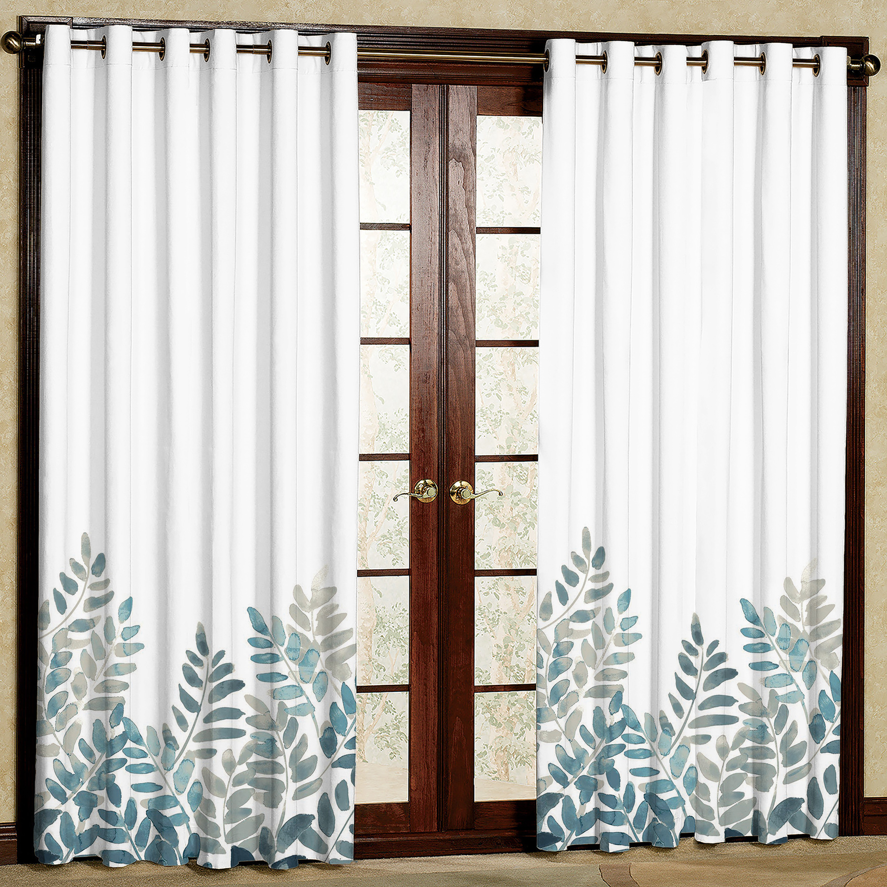 پرده مدل چاپی مخمل پانچی کد 1052 سایز 140x200 سانتی متر