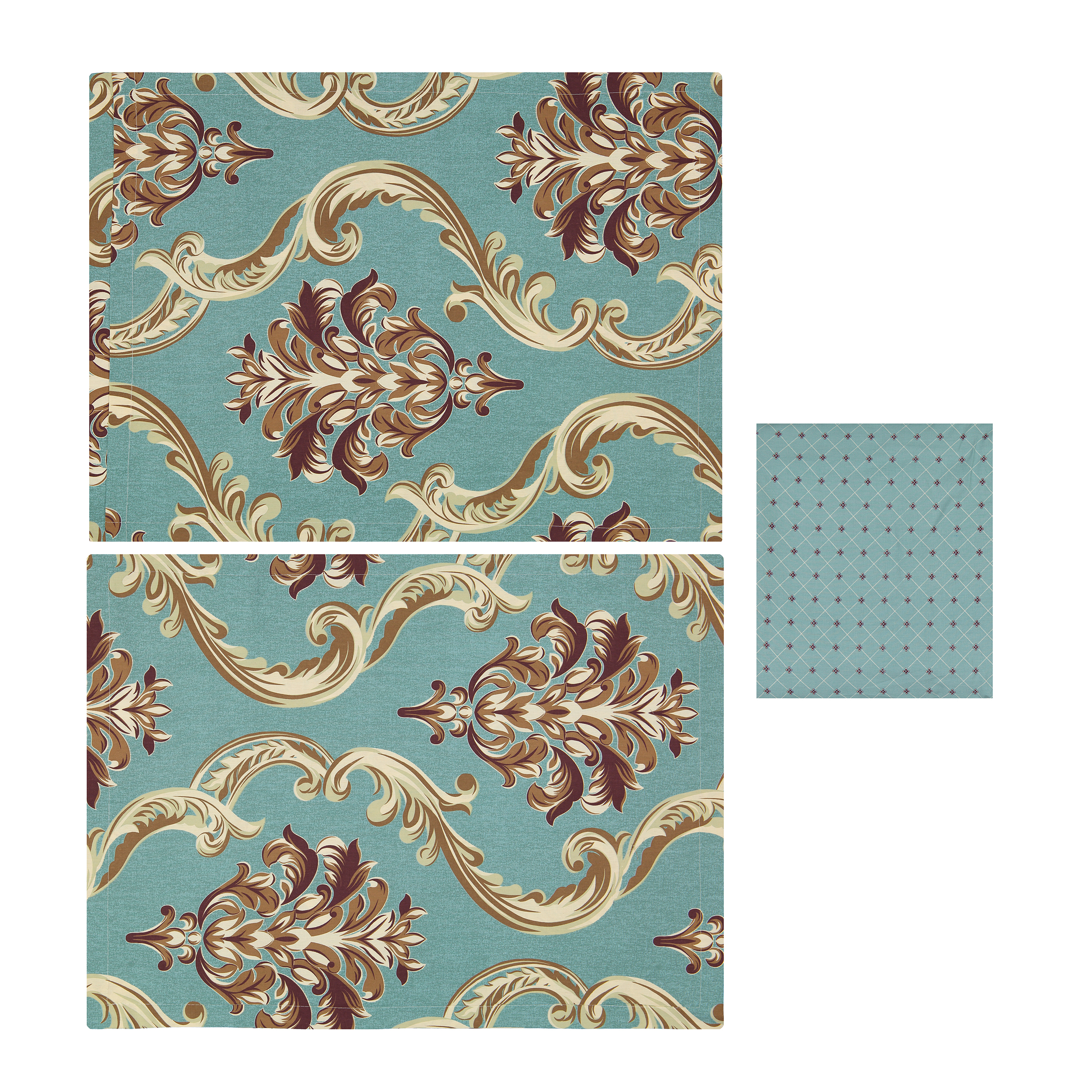 سرویس ملحفه بومرنگ مدل Barok-160 دونفره 3 تکه