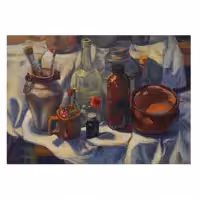 تابلو نقاشی رنگ روغن طرح‌ چیدمان من کد MJ004