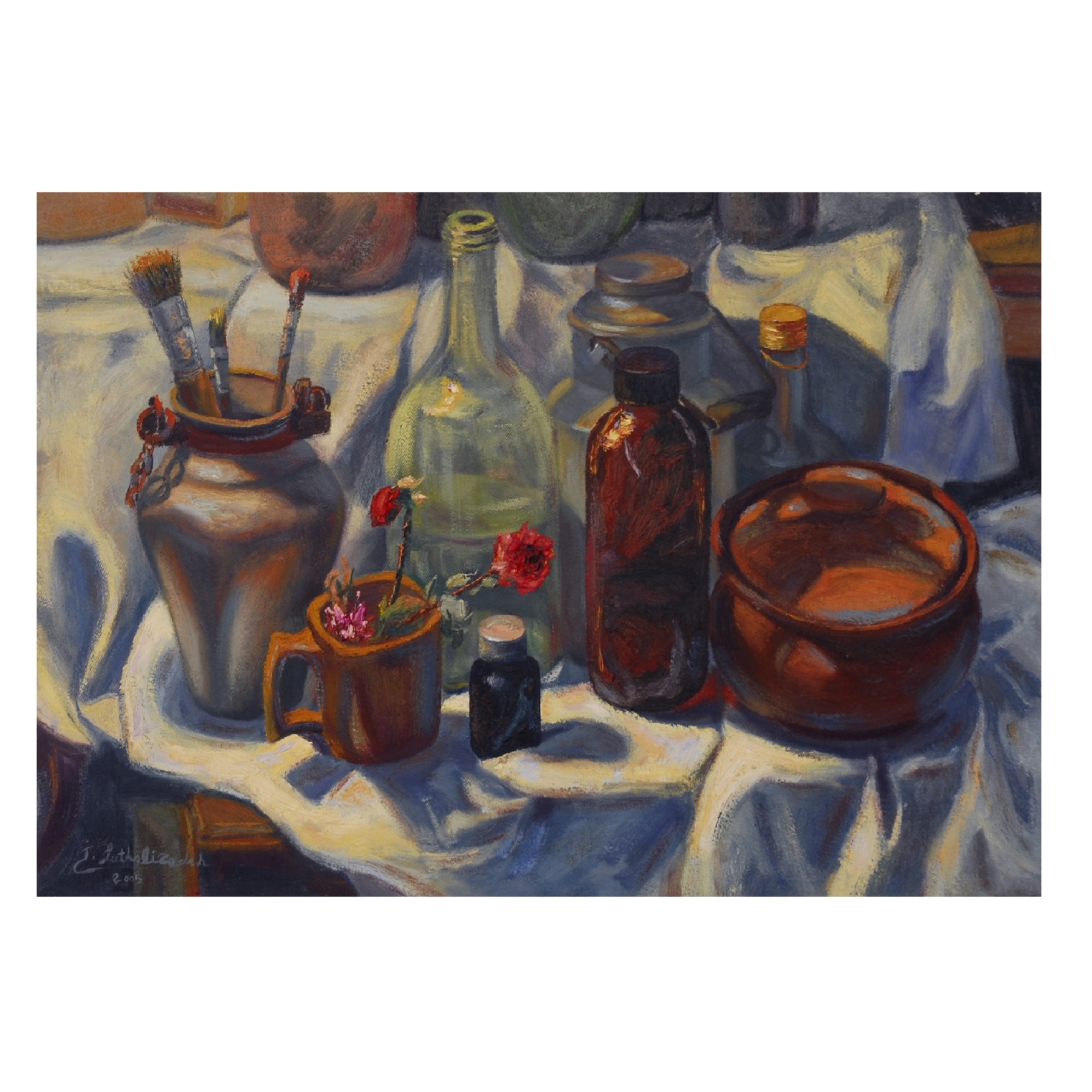 تابلو نقاشی رنگ روغن طرح چیدمان من کد MJ004
