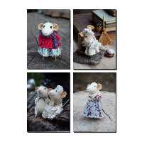 تابلو شاسی طرح موش کد 03 مجموعه 4 عددی