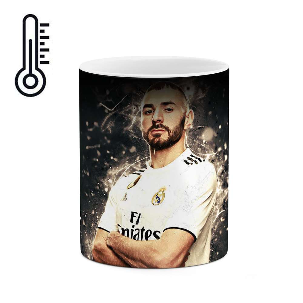 ماگ حرارتی طرح فوتبالیست Karim benzema مدل mgph12397