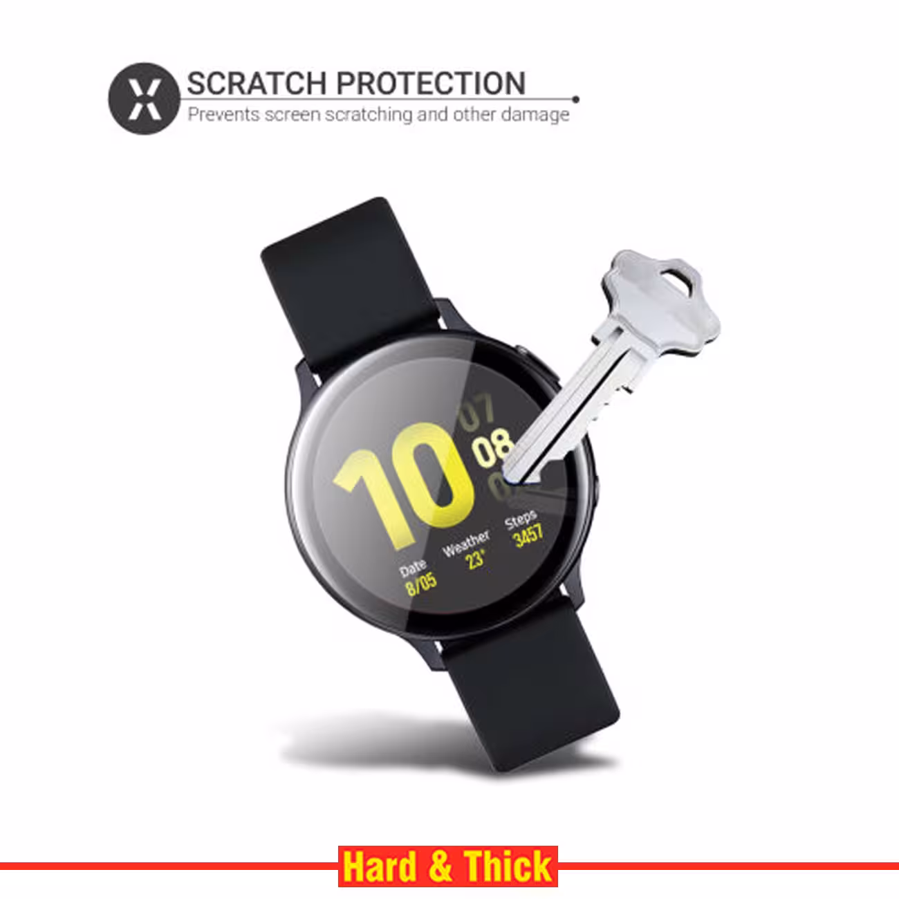 محافظ صفحه نمایش نانو هارد اند تیک مدل NHT مناسب برای ساعت هوشمند سامسونگ Galaxy Watch Active 2 40mm بسته دو عددی