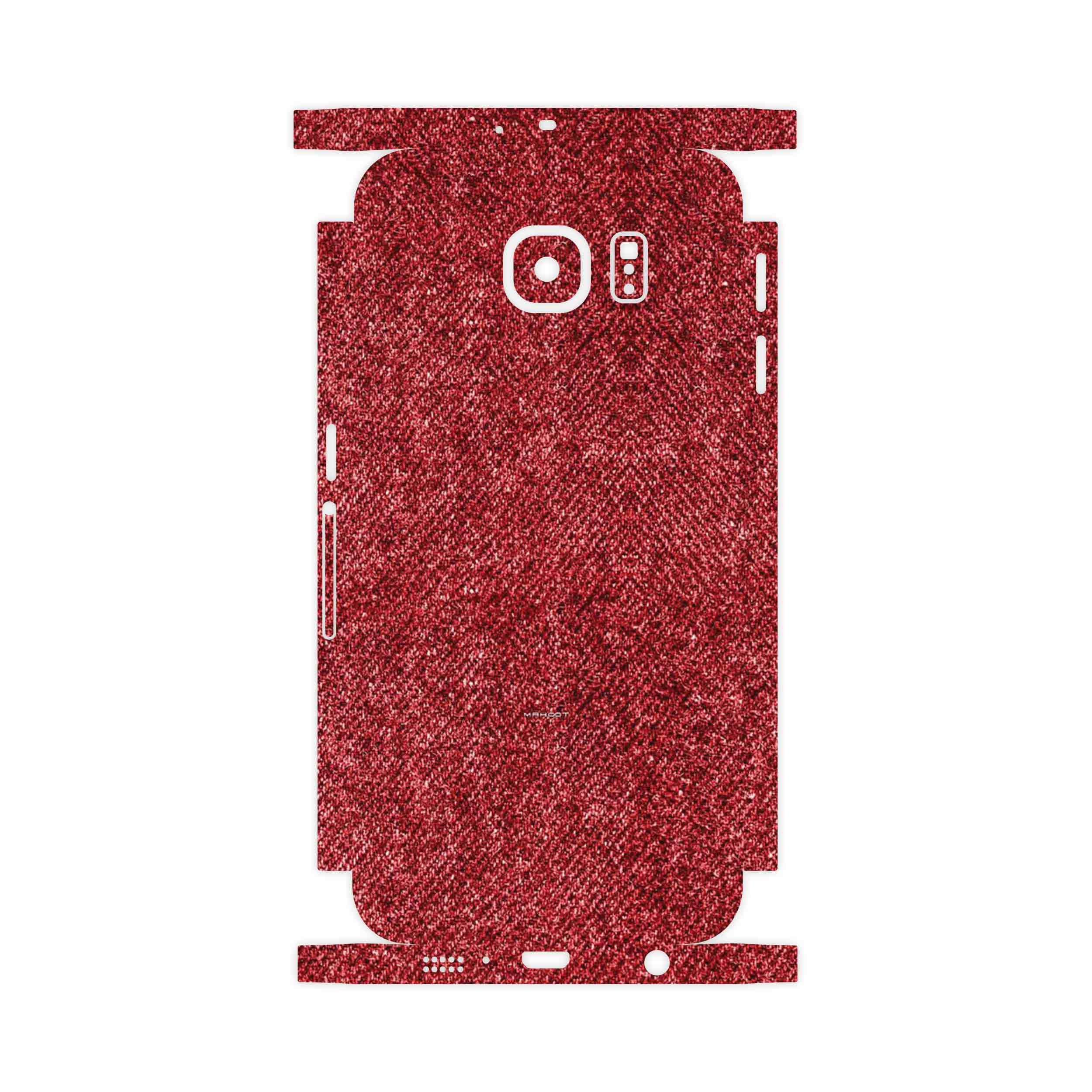 برچسب پوششی ماهوت مدل Fabric Texture 4-FullSkin مناسب برای گوشی موبایل سامسونگ Galaxy S6